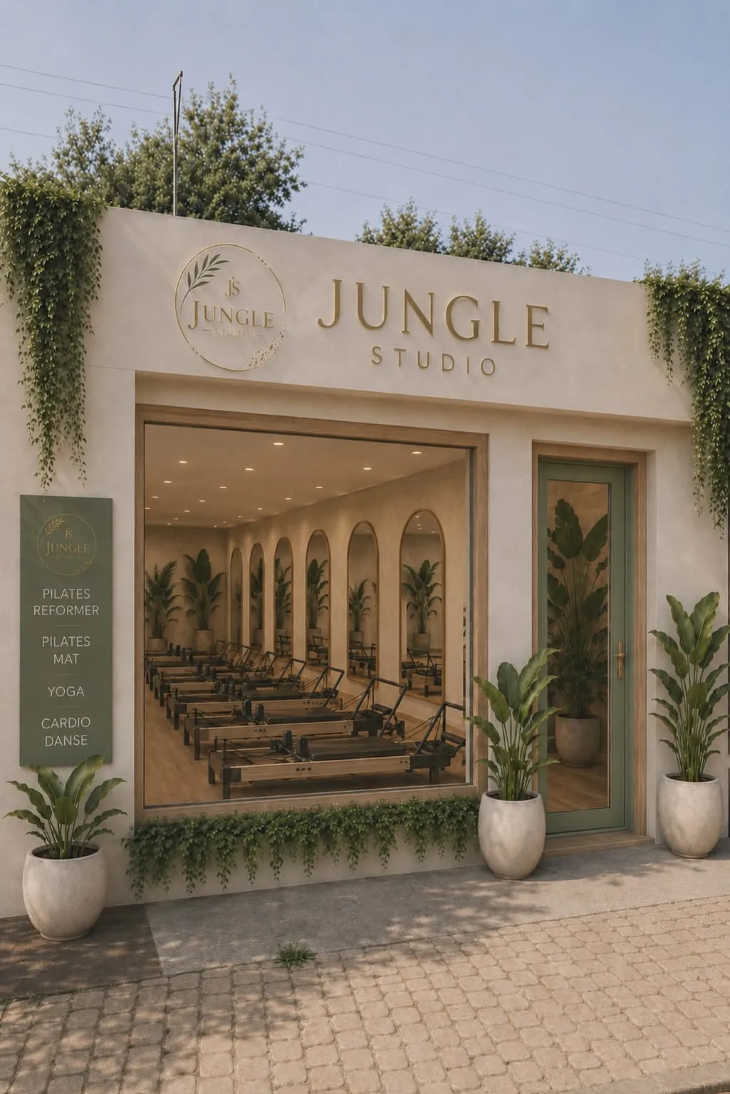 Ambiance intimiste et végétale du Jungle Studio à Bouc-Bel-Air